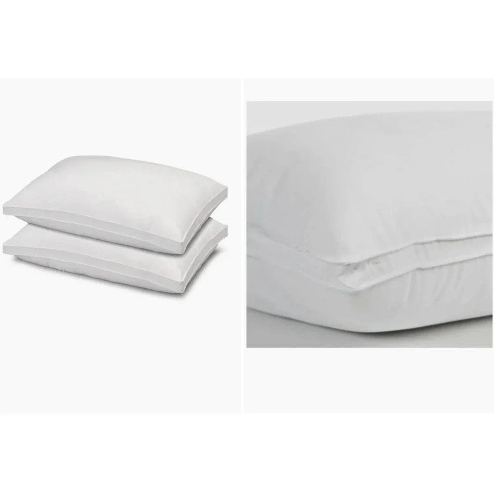 Ella Jayne Gusseted Firm Plush Down Alternative Side/Back Sleeper Pillow Set 2